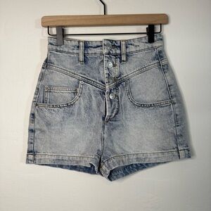 NEW Isabel Marant Etoile Jovany High Waisted Jean Shorts FR 34
